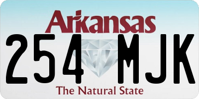 AR license plate 254MJK