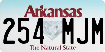 AR license plate 254MJM