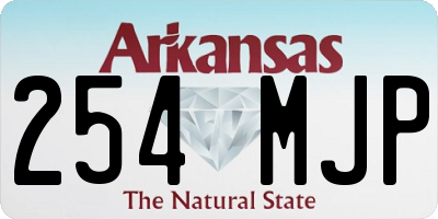 AR license plate 254MJP