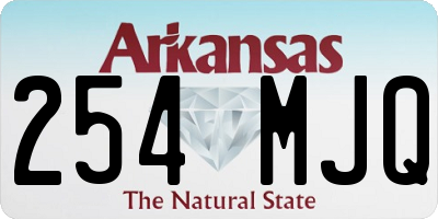 AR license plate 254MJQ