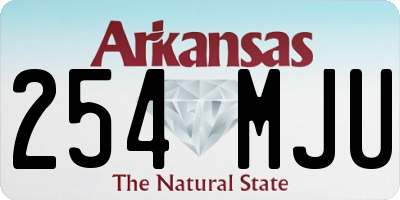 AR license plate 254MJU