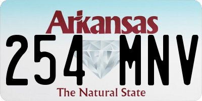 AR license plate 254MNV
