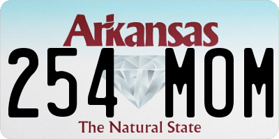AR license plate 254MOM