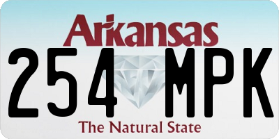 AR license plate 254MPK