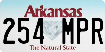 AR license plate 254MPR