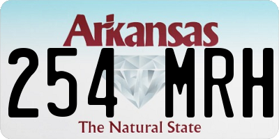 AR license plate 254MRH