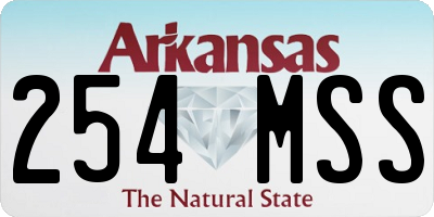 AR license plate 254MSS