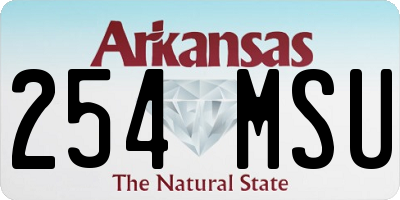 AR license plate 254MSU