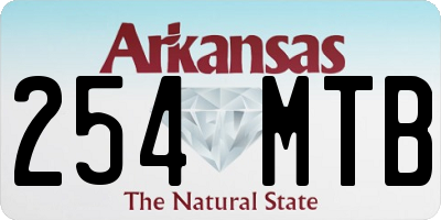 AR license plate 254MTB