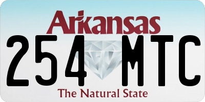 AR license plate 254MTC