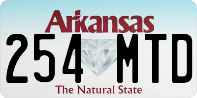 AR license plate 254MTD