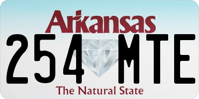 AR license plate 254MTE