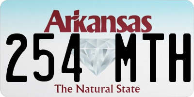 AR license plate 254MTH