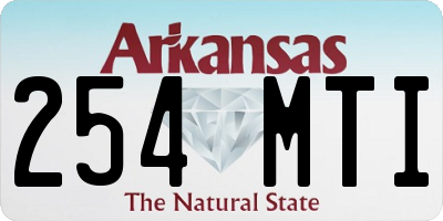 AR license plate 254MTI