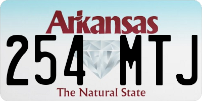 AR license plate 254MTJ