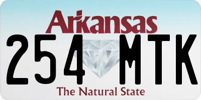 AR license plate 254MTK