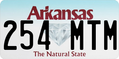 AR license plate 254MTM