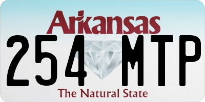 AR license plate 254MTP