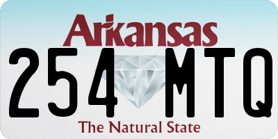 AR license plate 254MTQ
