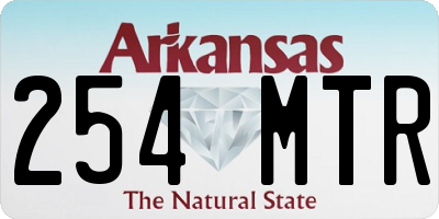 AR license plate 254MTR