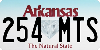 AR license plate 254MTS