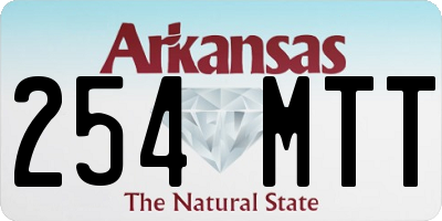 AR license plate 254MTT