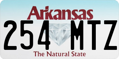 AR license plate 254MTZ