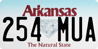 AR license plate 254MUA