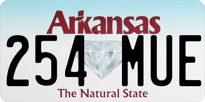 AR license plate 254MUE