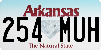 AR license plate 254MUH