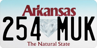 AR license plate 254MUK