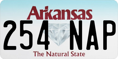 AR license plate 254NAP