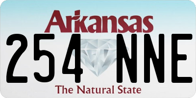 AR license plate 254NNE