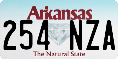 AR license plate 254NZA
