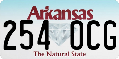 AR license plate 254OCG