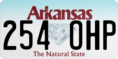 AR license plate 254OHP