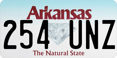 AR license plate 254UNZ