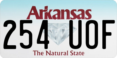 AR license plate 254UOF