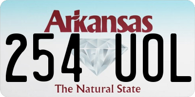 AR license plate 254UOL