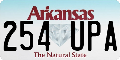 AR license plate 254UPA