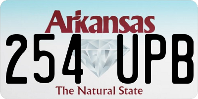 AR license plate 254UPB