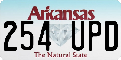 AR license plate 254UPD