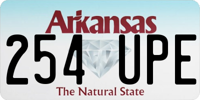 AR license plate 254UPE