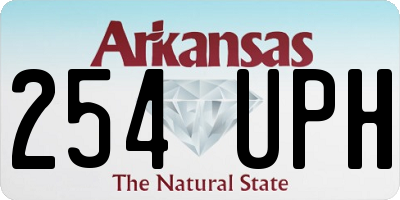 AR license plate 254UPH