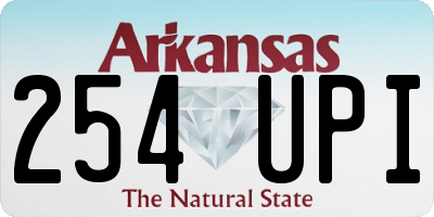 AR license plate 254UPI