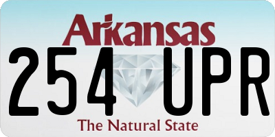 AR license plate 254UPR