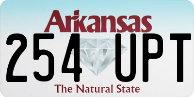 AR license plate 254UPT