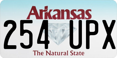 AR license plate 254UPX