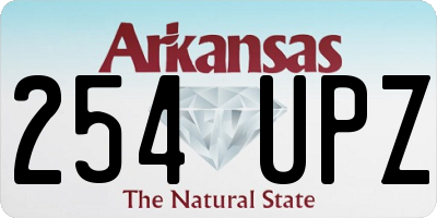 AR license plate 254UPZ