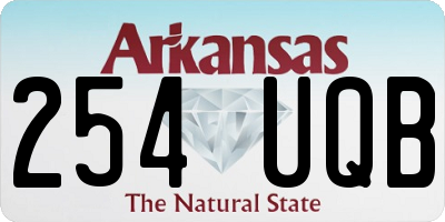 AR license plate 254UQB
